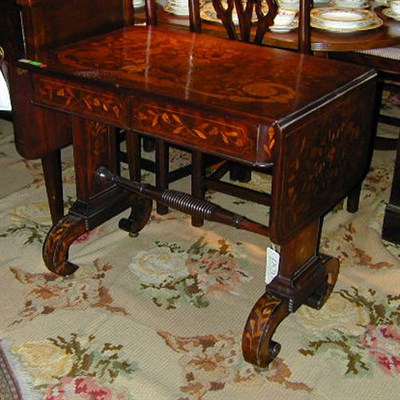 Lot 768A - Dutch Marquetry-Inlaid Mahogany Sofa Table