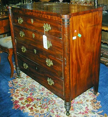 Lot 424 - Late Regency Mahogany Chest of Drawers
