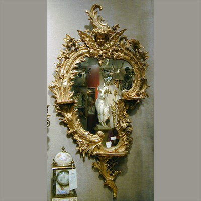 Lot 602 - Louis XV Style Gilt Carved Wood Mirror Of...