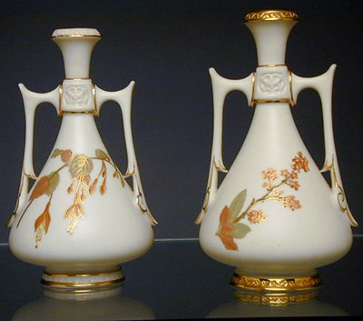 Lot 712 - Group of Four Royal Worcester Gilt-Decorated...