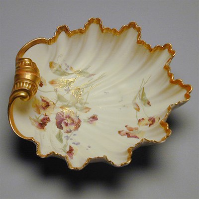 Lot 732 - Group of Eight Royal Worcester Gilt-Decorated...