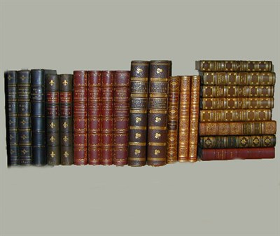 Lot 614 - [BINDING] Group of 22 volumes, 8vo bound in...