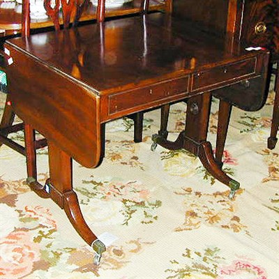 Lot 771A - Regency Style Mahogany Sofa Table