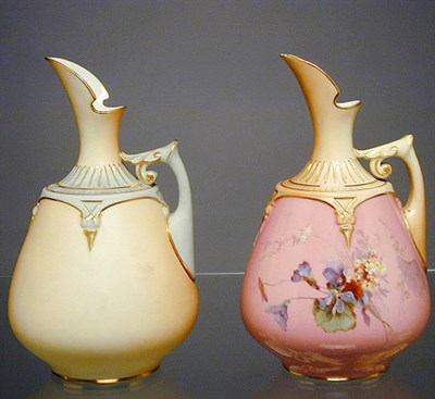 Lot 688 - Group of Six Royal Worcester Gilt-Decorated...