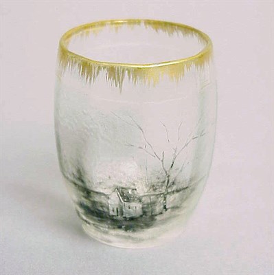 Lot 135 - Daum Nancy Liqueur Of cylindrical form,...