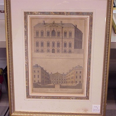 Lot 138 - B. Cole [ENGLISH ARCHITECTURAL VIEWS] Two hand-...