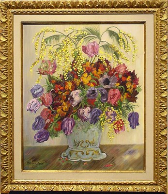 Lot 34 - Henri Claude Forestier Swiss, 1875-1922 FLORAL...