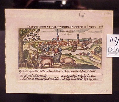 Lot 117 - European School [TOPOGRAPHICAL VIEWS] Six hand-...