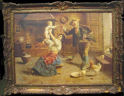 Lot 70 - Eugenio Eduardo Zampighi Italian, 1859-1944...