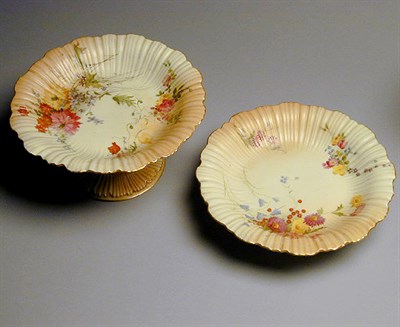 Lot 729 - Group of Six Royal Worcester Gilt-Decorated...