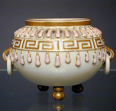 Lot 662 - Group of Four Royal Worcester Gilt-Decorated...