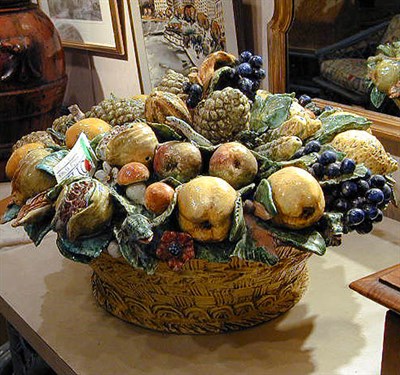Lot 782 - Continental Faience Fruit Basket