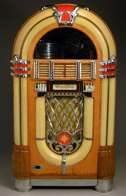 Lot 127 - Wurlitzer Jukebox Of arched form, with chrome...