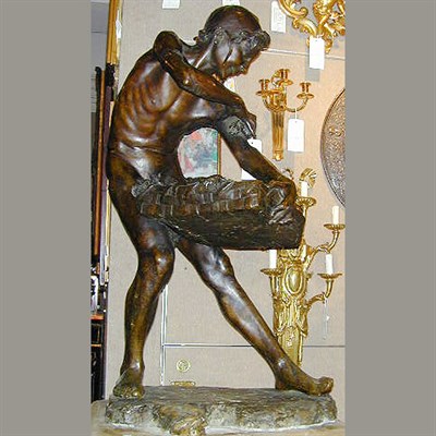 Lot 108 - Italian Bronze Figure of a Crustacean Vendor...