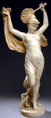 Lot 122 - Carved Marble Allegorical Figure Depicting a...