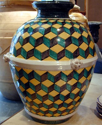Lot 603 - Continental Faience Urn