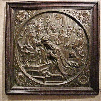Lot 110 - Victorian Copper Relief Plaque Depicting a...