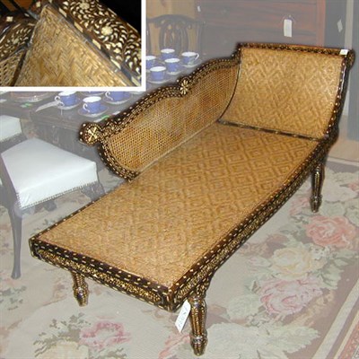 Lot 753 - Anglo-Indian Bone Inlaid Recamier