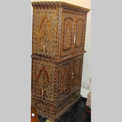 Lot 291 - Anglo Indian Bone Inlaid Cabinet