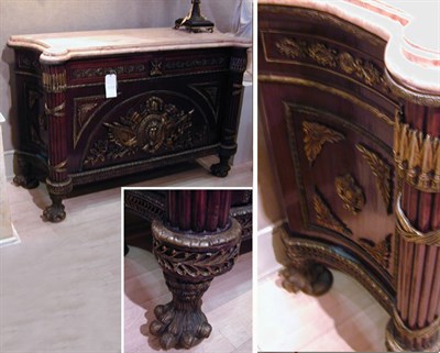 Lot 243 - Louis XVI Style Gilt-Bronze Mounted Mahogany...
