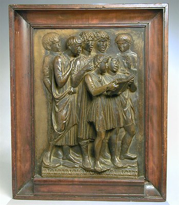 Lot 98 - Bronze Relief After Lucca Della Robbia...