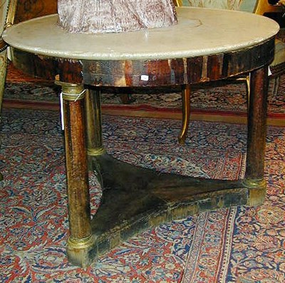 Lot 118 - Empire Style Mahogany Center Table The...