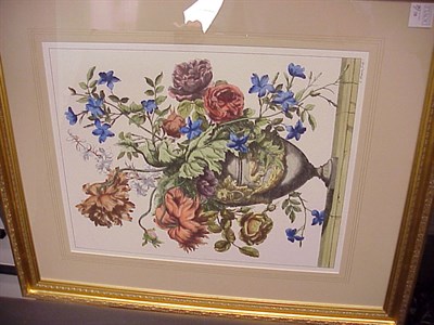 Lot 82 - After G. Batiste [FLOWERS IN URNS] Two...