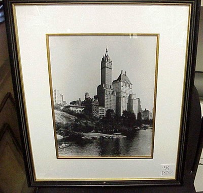 Lot 156 - NEW YORK CITY Two photographic views, one of...