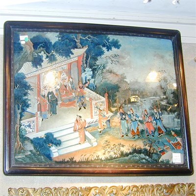 Lot 415A - Chinese Reverse Painting on Glass Third...