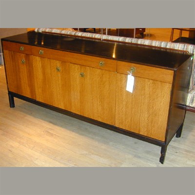 Lot 164 - Dunbar Oak Server Containing three drawers...