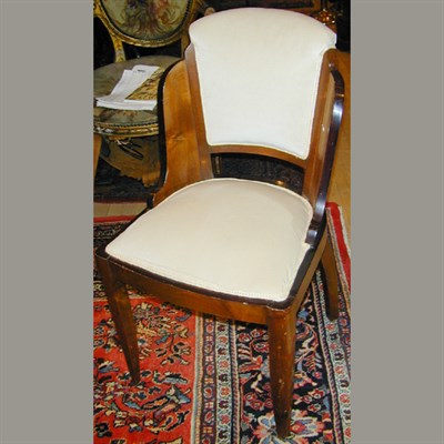 Lot 242 - Set of Six Art Deco Mahogany Dining Chairs...