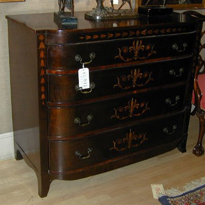 Lot 444 - Edwardian Inlaid Mahogany Chest of Drawers