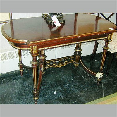 Lot 678 - Louis XVI Style Gilt-Bronze Mounted Mahogany...