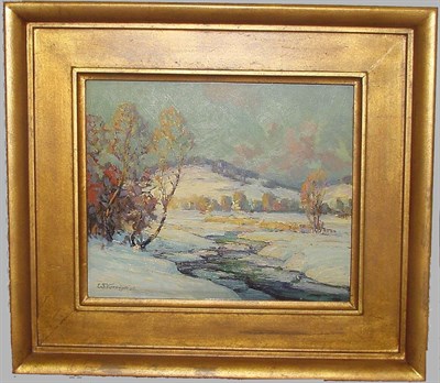 Lot 39 - Walter Koeniger 1881-1943 FROZEN RIVER Signed...