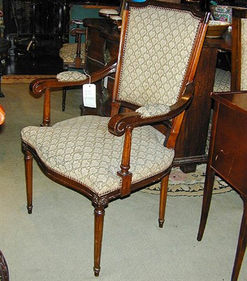 Lot 723 - Set of Eight Louis XVI Style Upholstered...