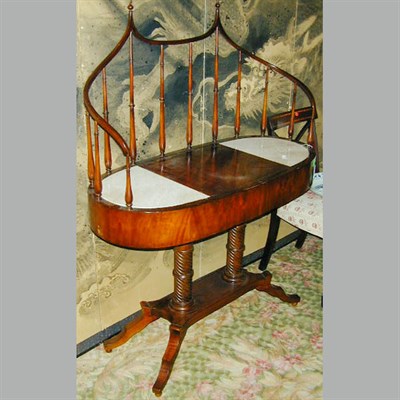 Lot 696 - Regency Style Mahogany Spindle-Back Dressing...