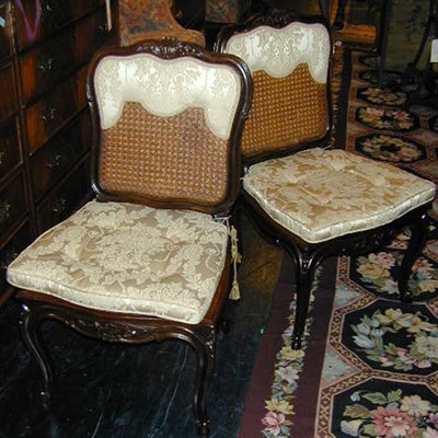 Lot 697 - Set of Twelve Louis XV Style Upholstered...