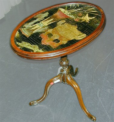 Lot 273A - Georgian Style Chinoiserie Decorated Mahogany...