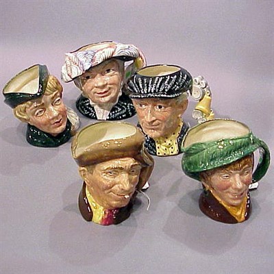 Lot 200 - Group of Five Royal Doulton Toby Mugs