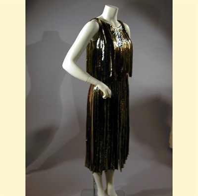 Lot 652 - Lanvin Sequin Fringed Cocktail Dress French,...