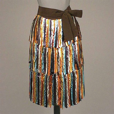 Lot 653 - Lanvin Sequin Fringed Skirt French, circa 1967...