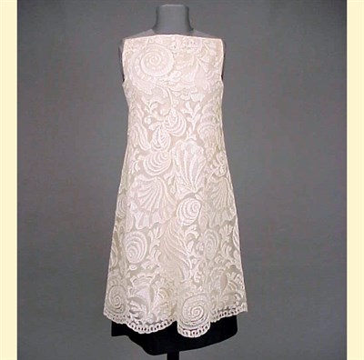 Lot 624 - Lanvin Shell Pattern Lace Dress French, mid...