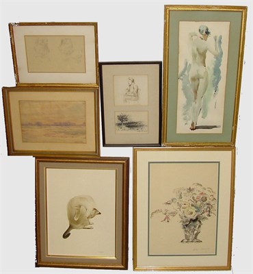 Lot 78 - Group of Watercolors and Drawings...