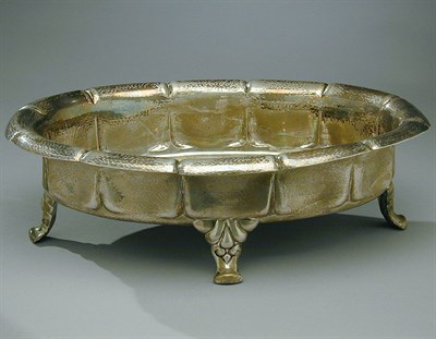Lot 337 - Sterling Silver Bowl The oval form with...