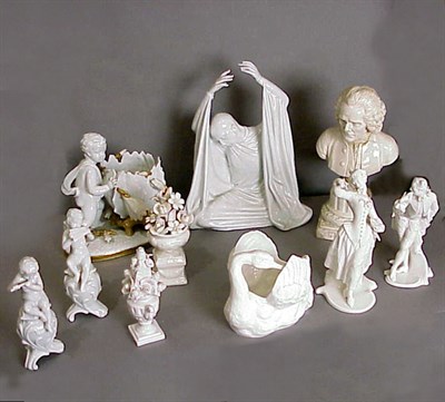 Lot 183 - Group of Ten Continental Porcelain Figures