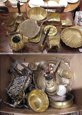 Lot 204 - Miscellaneous Group of Brass Articles...