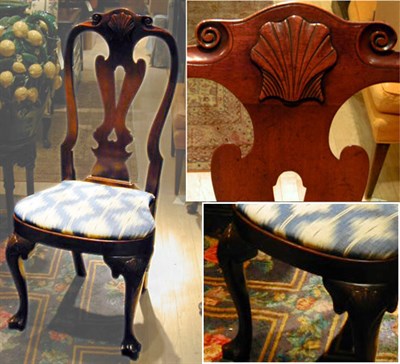 Lot 205 - Pair of George I Style Mahogany Side Chairs