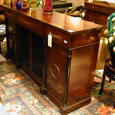 Lot 207 - Empire Style Mahogany Sideboard