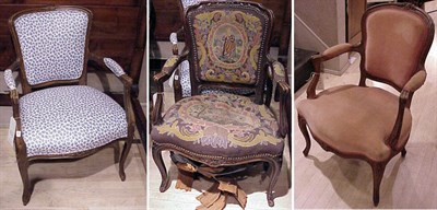 Lot 219 - Group of Three Louis XVI Style Upholstered...