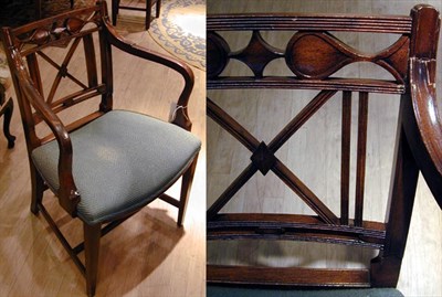 Lot 229 - Pair of Regency Style Walnut Armchairs
